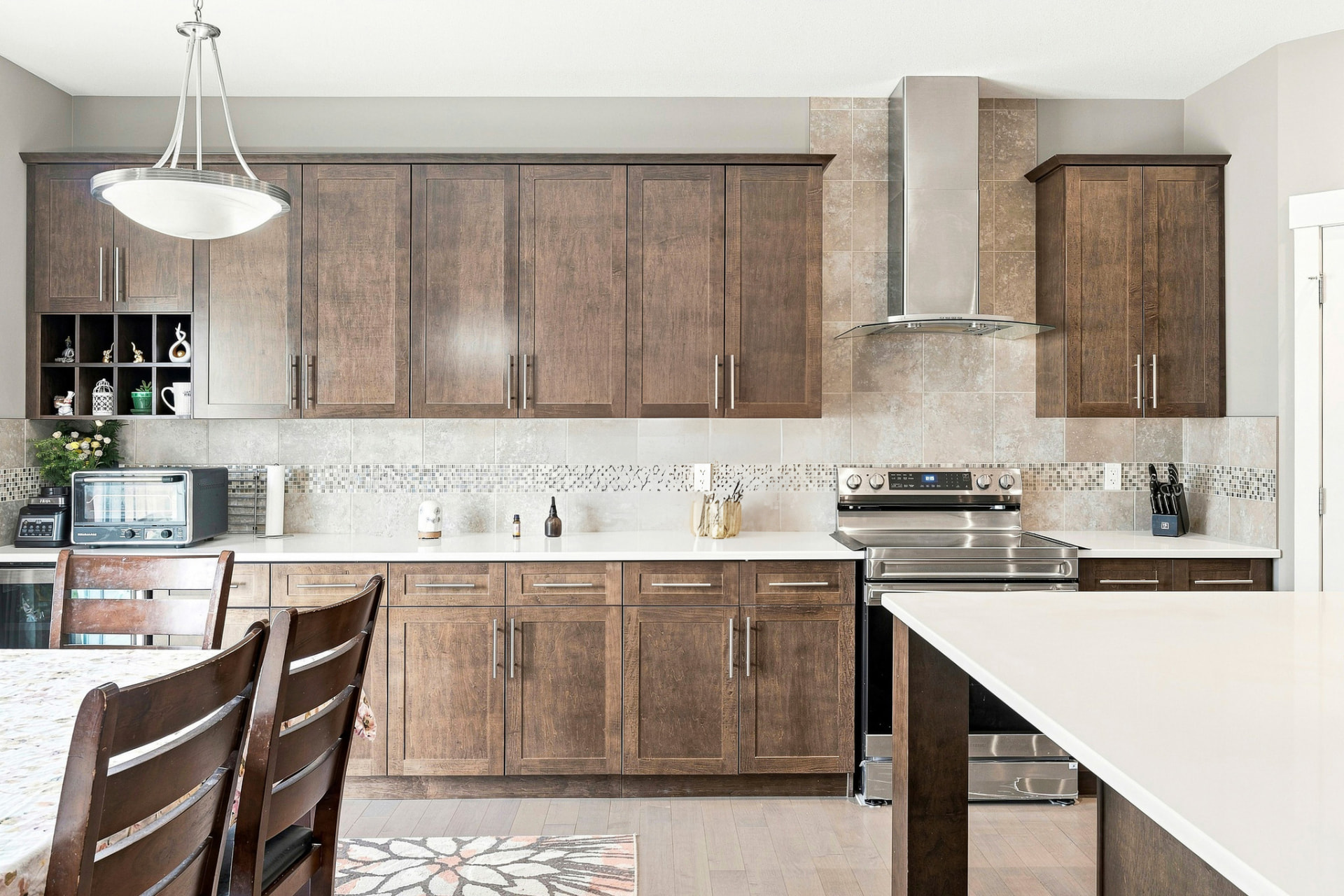 Custom kitchen cabinetry detail at 5433 Green Alder Way